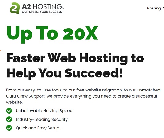 A2Hosting.com  kuponkód