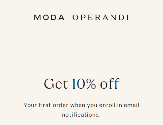 Moda Operandi Kupon