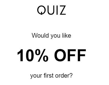 Quiz Clothing kuponkód