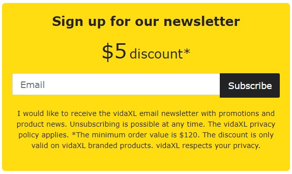 vidaXL Kupon